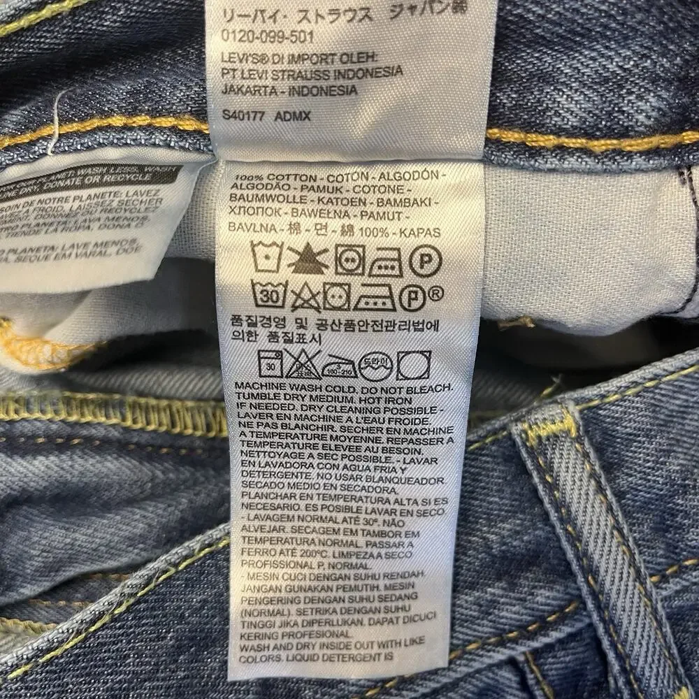 Levis 550 Jeans Mens 38x34 Blue Denim Original Relaxed Fit 100% Cotton - Picture 8 of 8